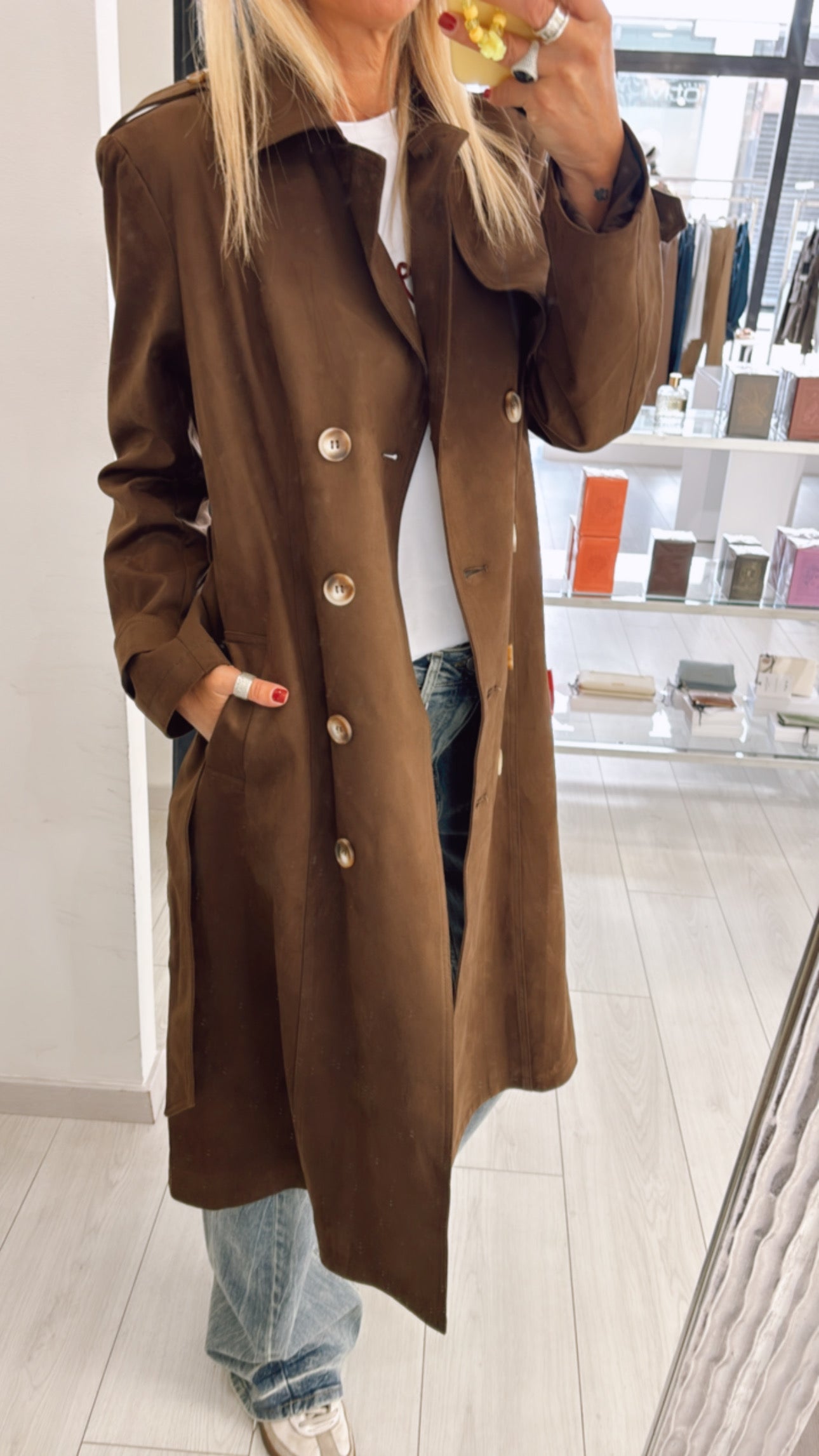TRENCH SUEDE