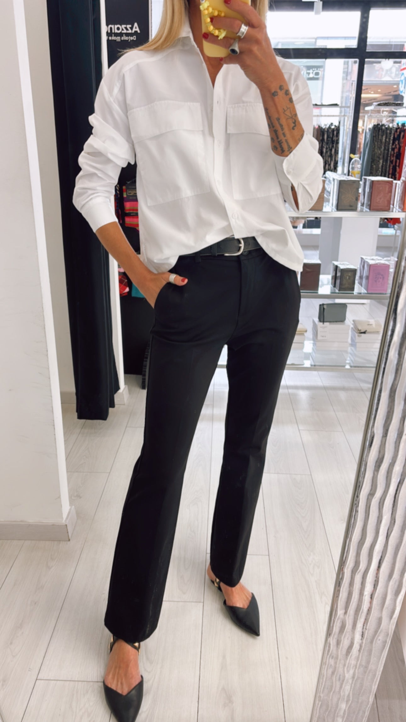 CAMICIA CORTA TASCHE