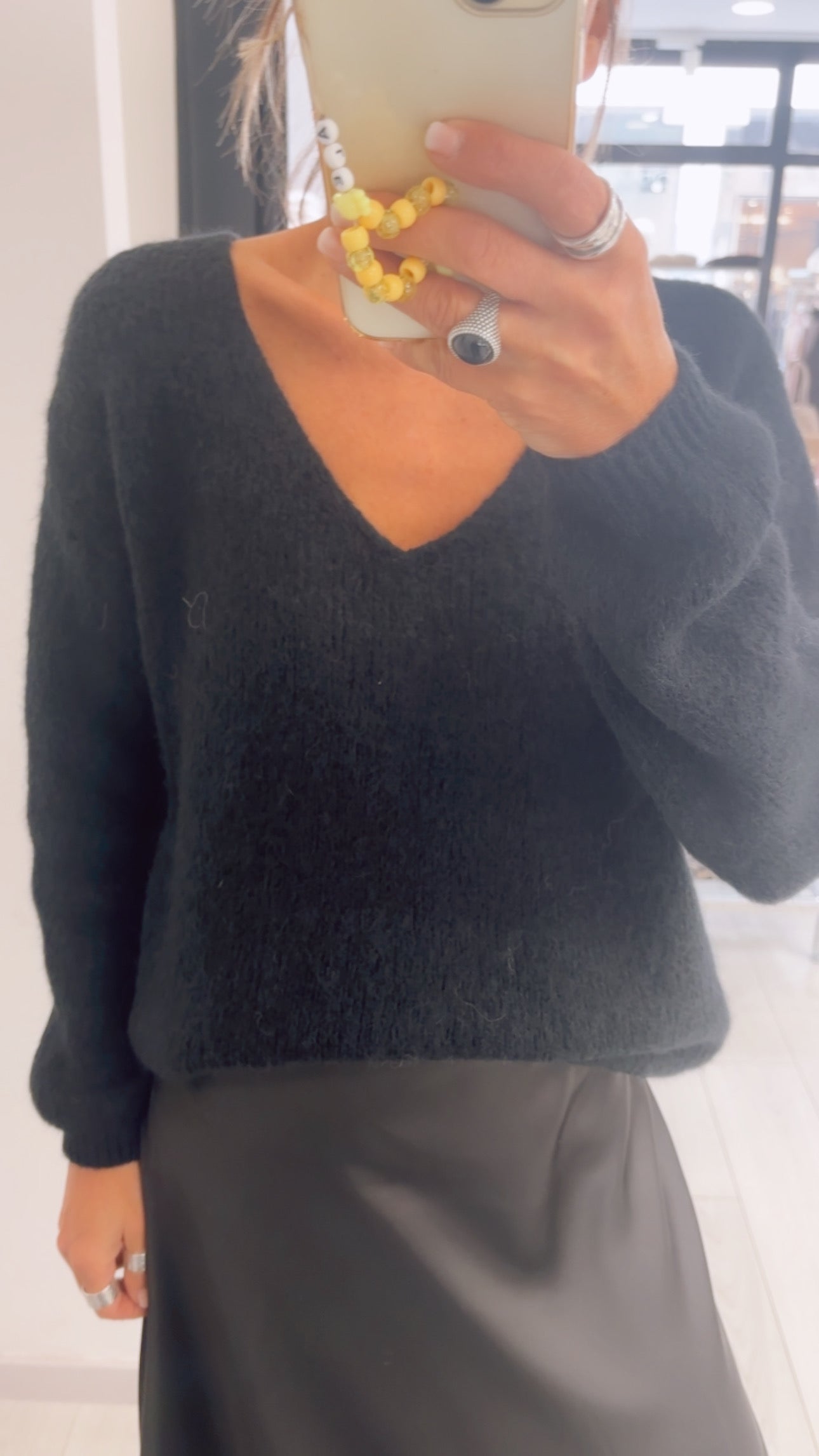 MAGLIA V MOHAIR