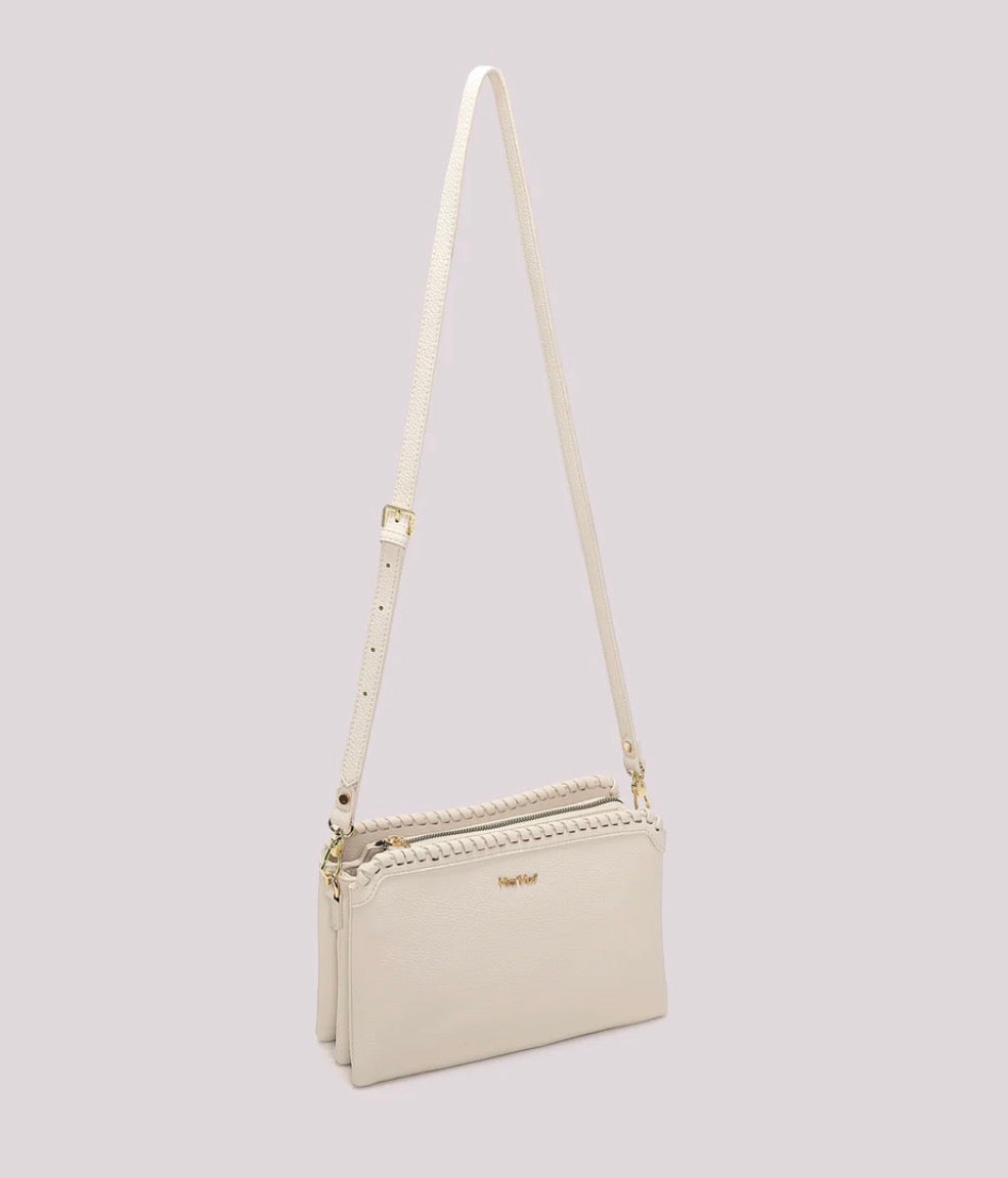 BORSA A TRACOLLA CON BORDO INTRECCIATO