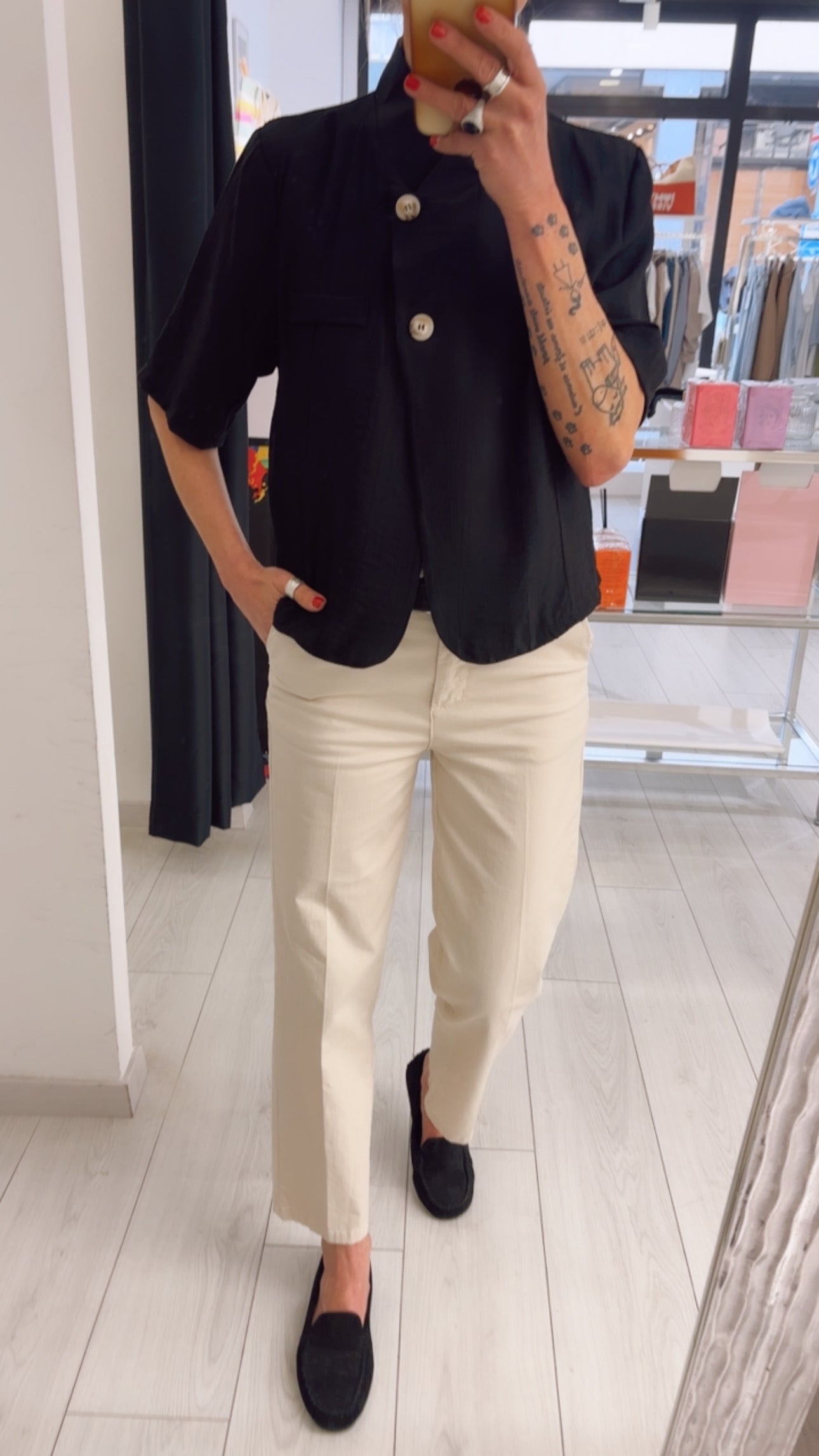 GIACCA CROPPED MANICA CORTA