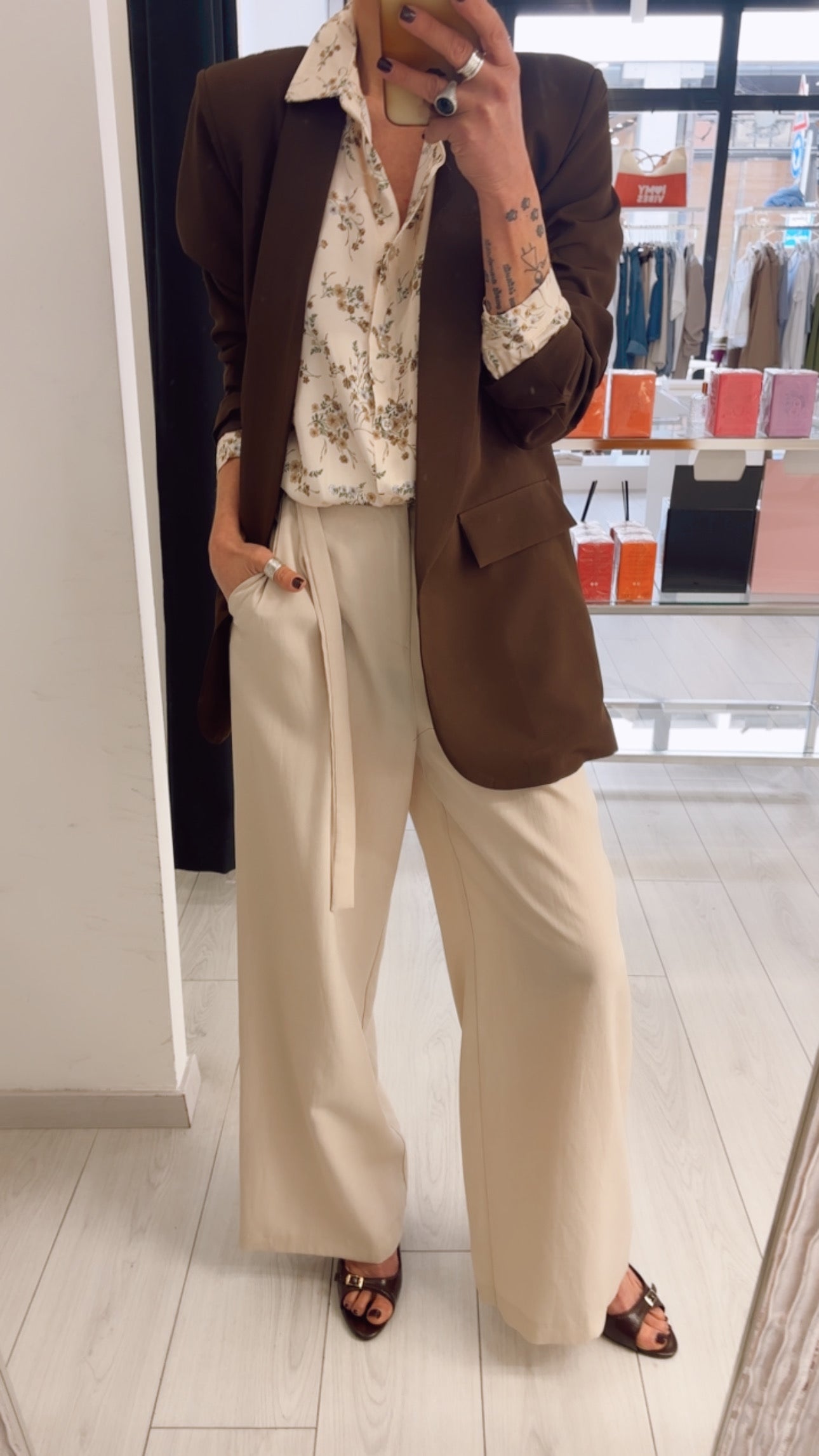CAMICIA RASO FIORI