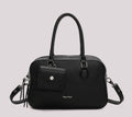 BORSA A SPALLA CON TRE ZIP E BORSINA IN MINIATURA