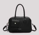 BORSA A SPALLA CON TRE ZIP E BORSINA IN MINIATURA
