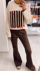 PANTALONE ZAMPA SUEDE