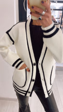 CARDIGAN BICOLOR