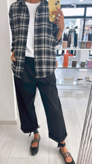 CAMICIA QUADRI STRASS