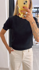 T-SHIRT IN MAGLIA DI VISCOSA
