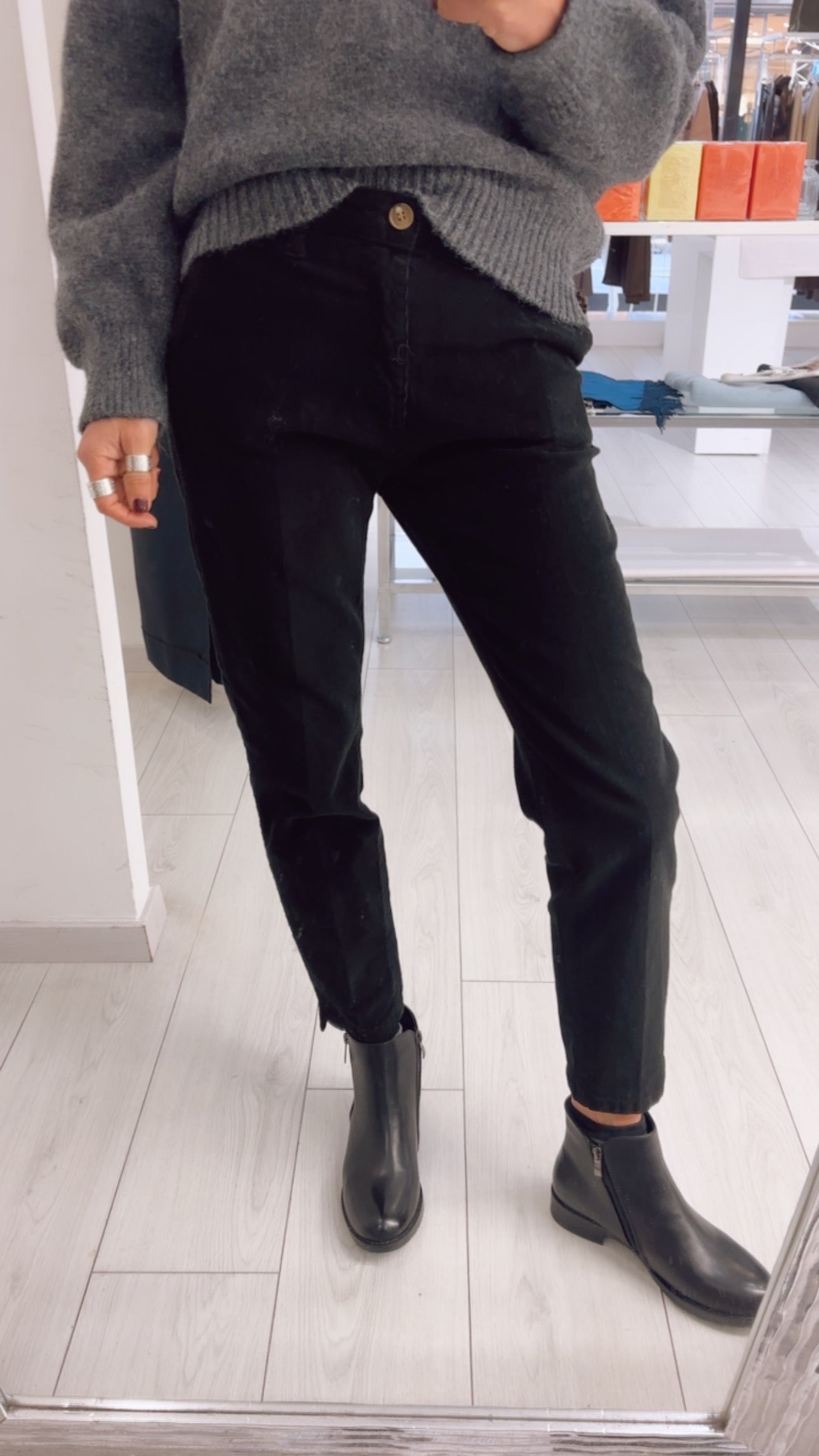 CHINO SLIM IN VELLUTO