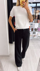 T-SHIRT IN MAGLIA DI VISCOSA