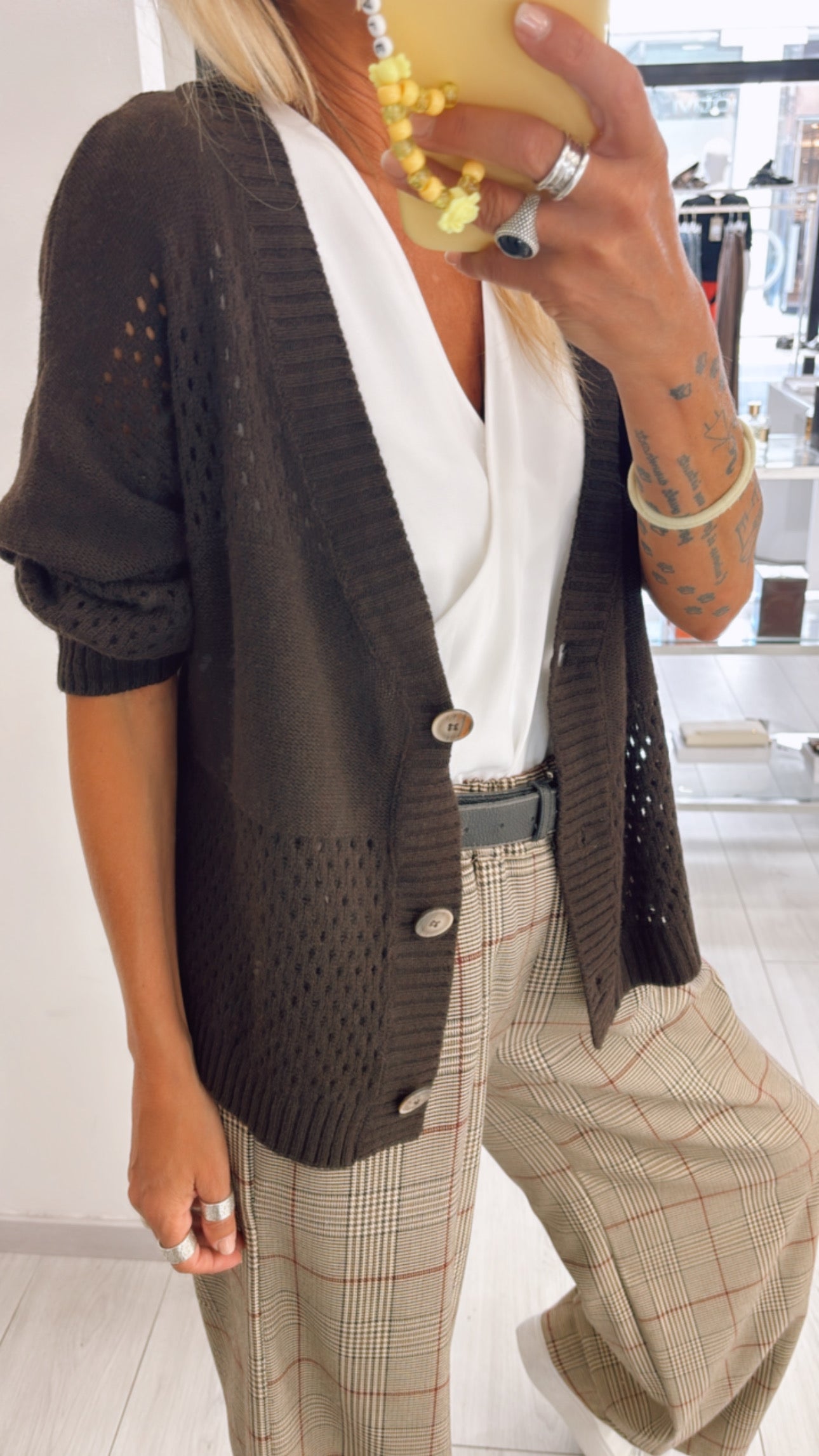 CARDIGAN TRAFORATO