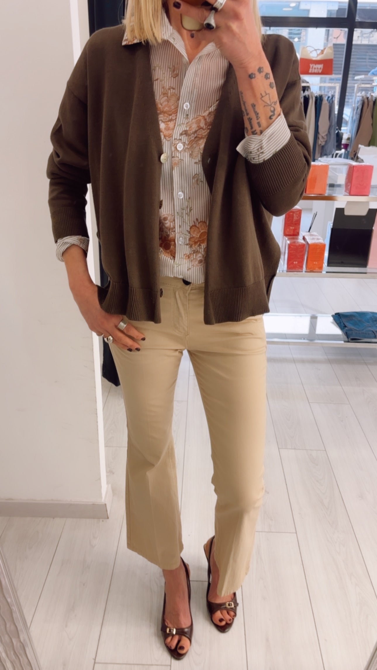 CARDIGAN BASIC LIMON