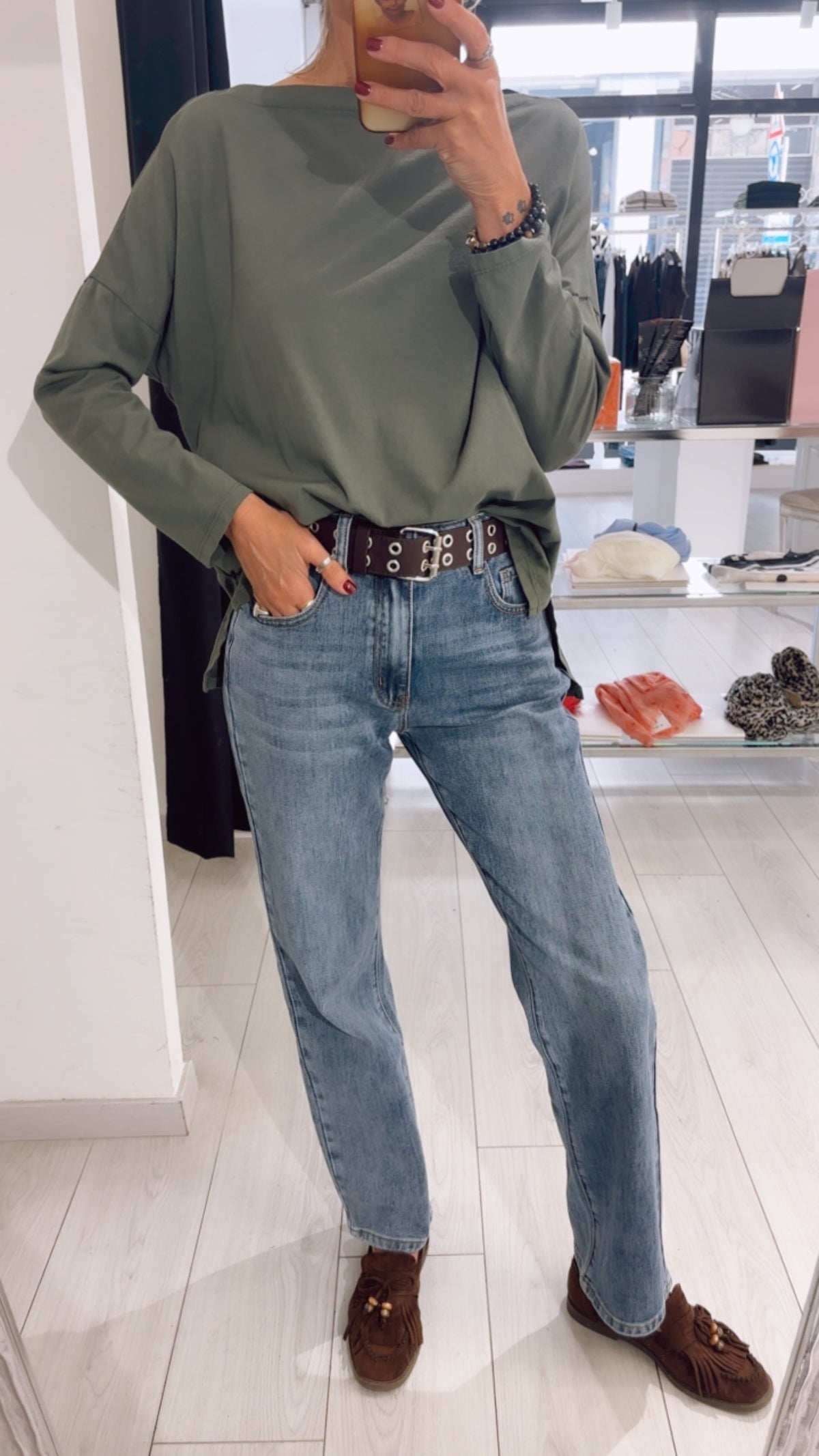 T-SHIRT BASIC MANICA LUNGA