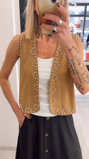 GILET SUEDE