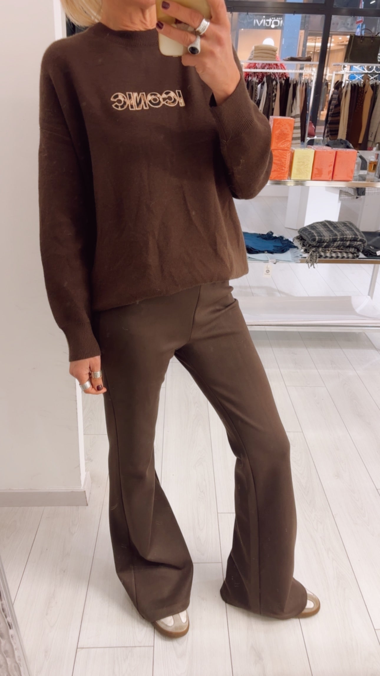 PANTALONE ZAMPA SUEDE