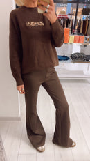 PANTALONE ZAMPA SUEDE