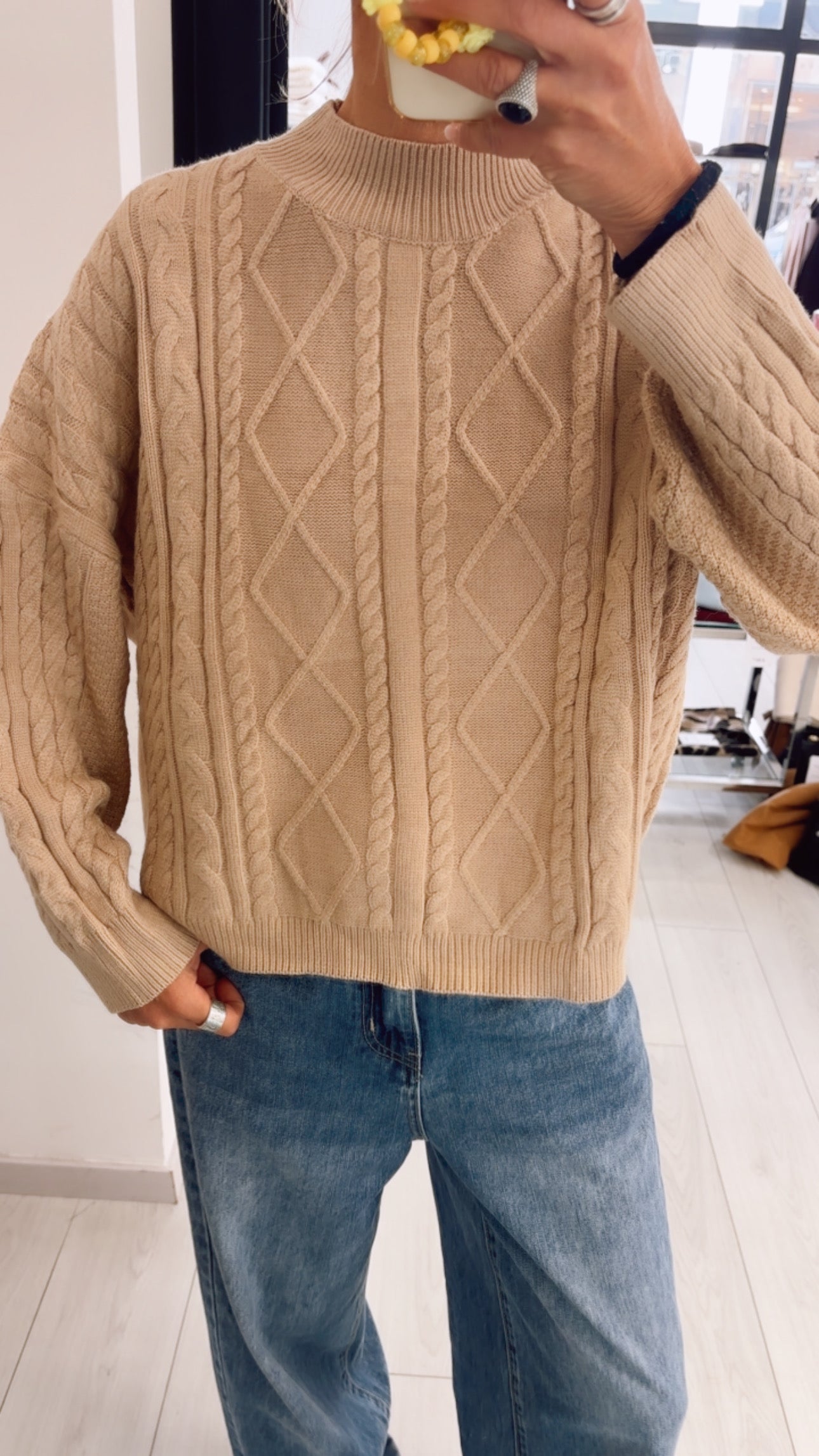 MAGLIA TRECCE OVER