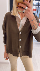 CARDIGAN BASIC LIMON