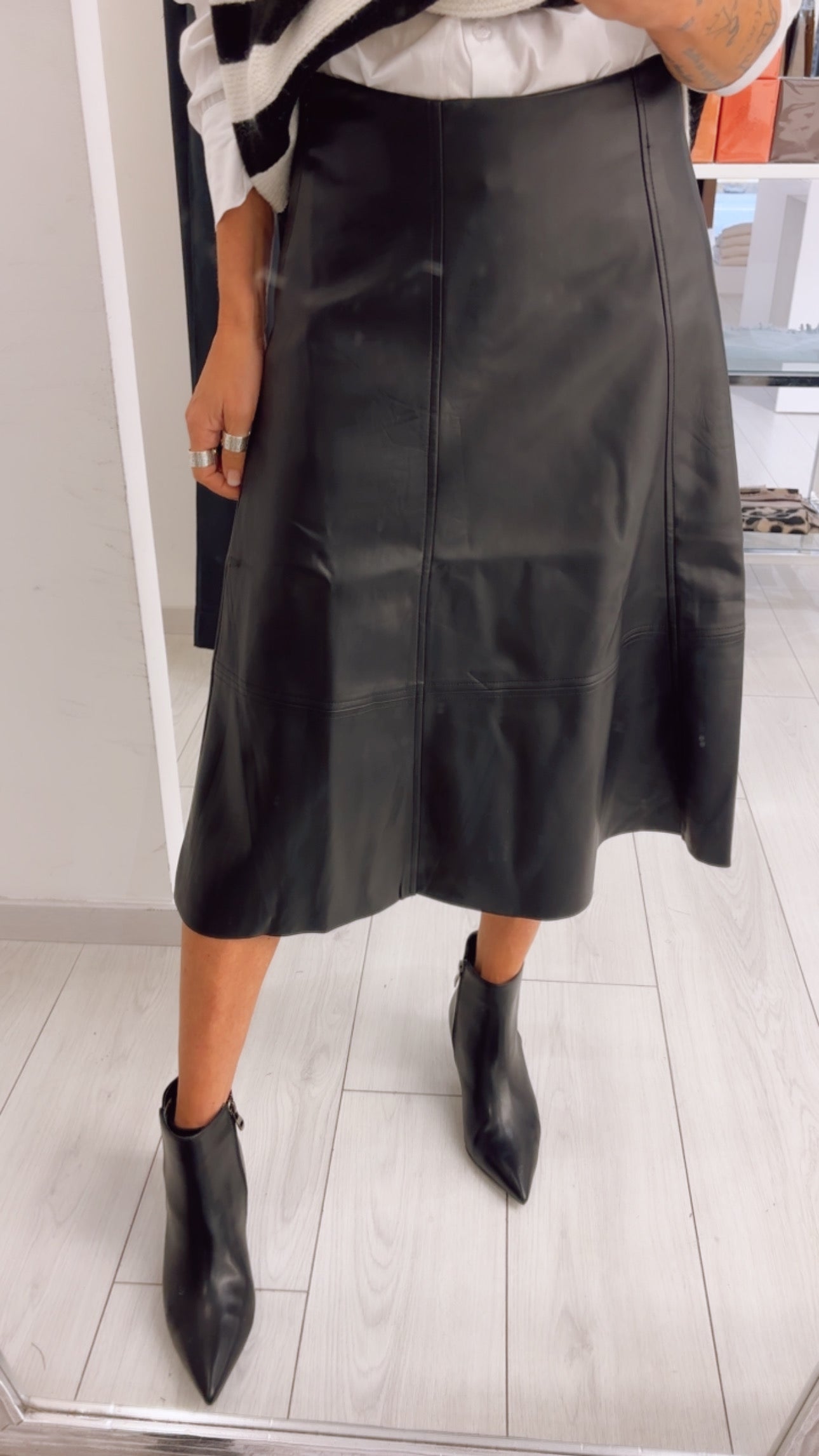 GONNA RUOTA IN ECOPELLE