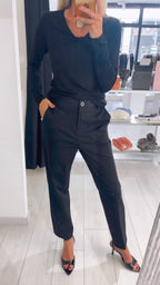 PANTALONE CARROT IN PUNTO MILANO