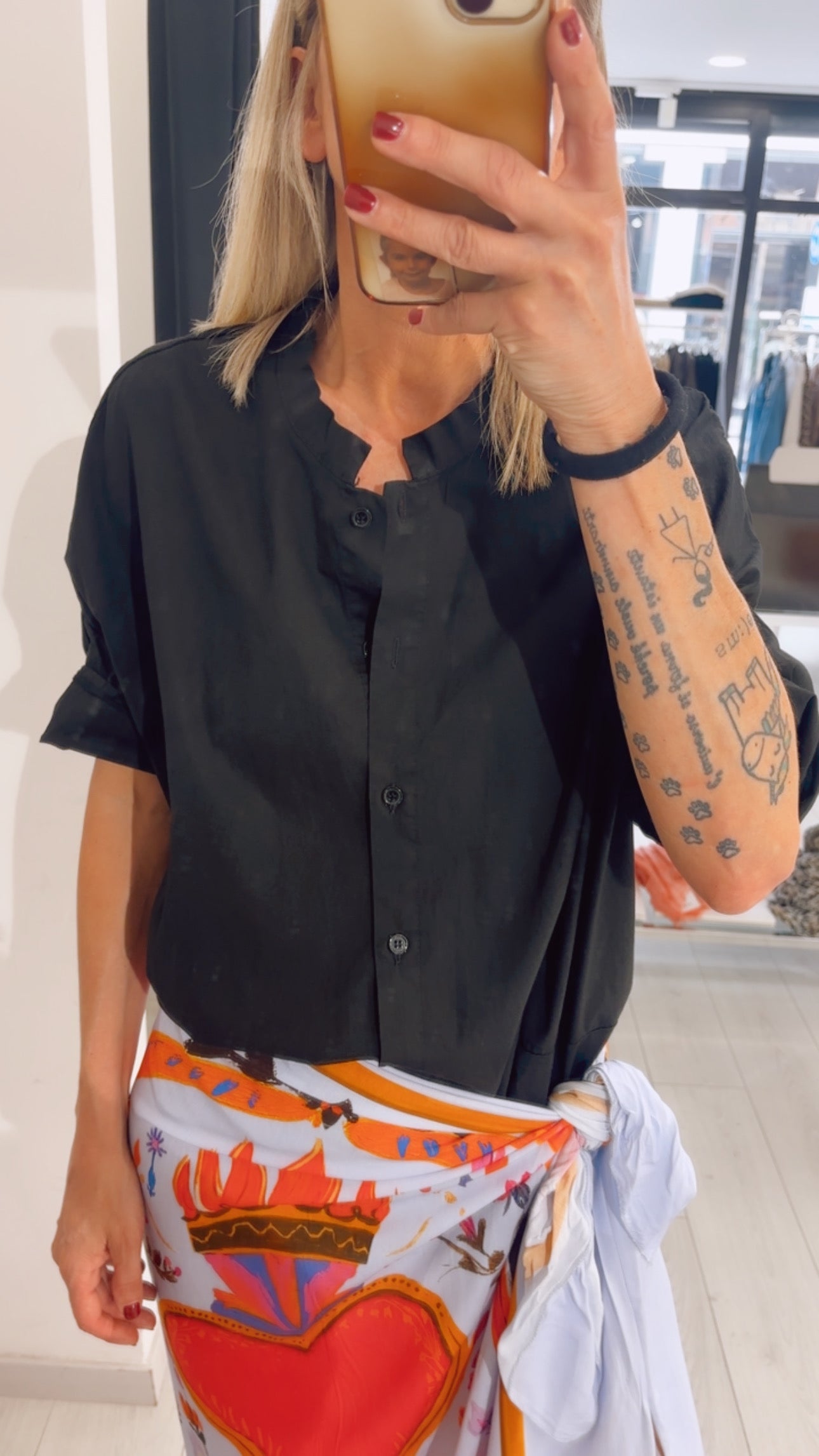 CAMICIA COREANA IN COTONE