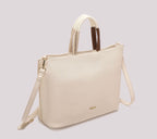 BORSA SHOPPING CON MANICO INTRECCIATO