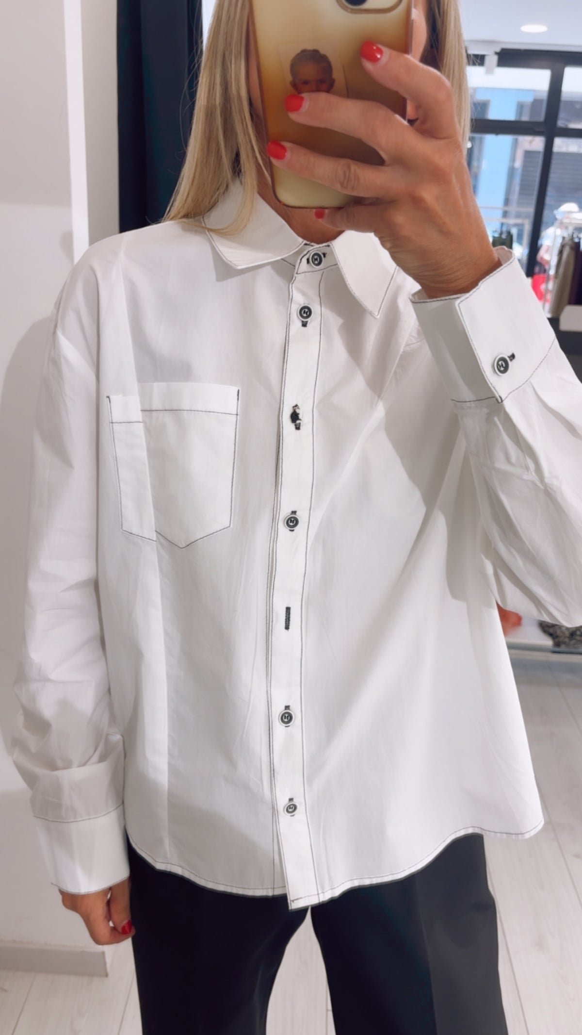 CAMICIA PROFILI NERI
