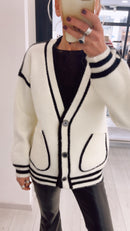 CARDIGAN BICOLOR