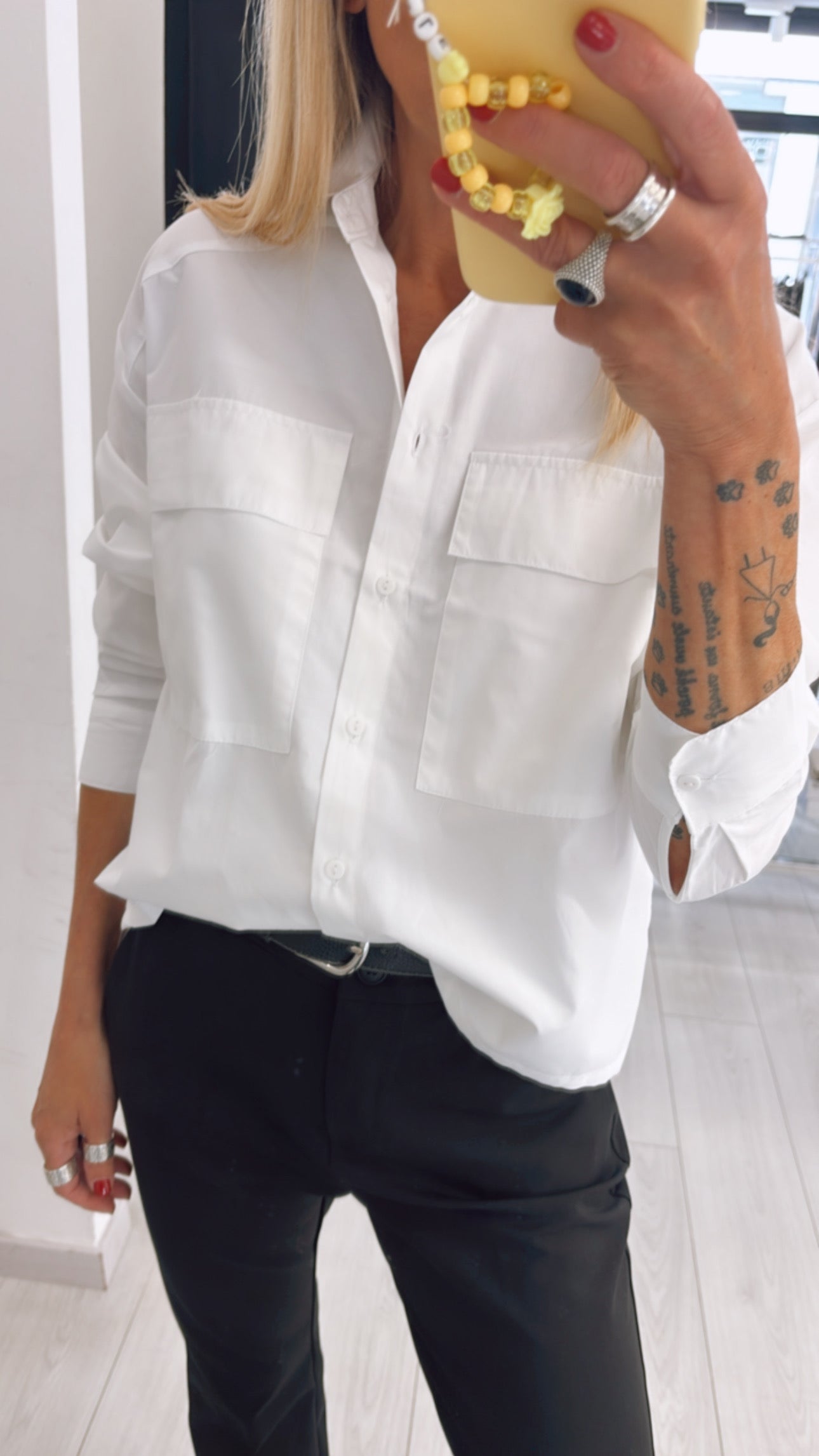 CAMICIA CORTA TASCHE