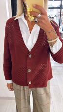 CARDIGAN TRAFORATO
