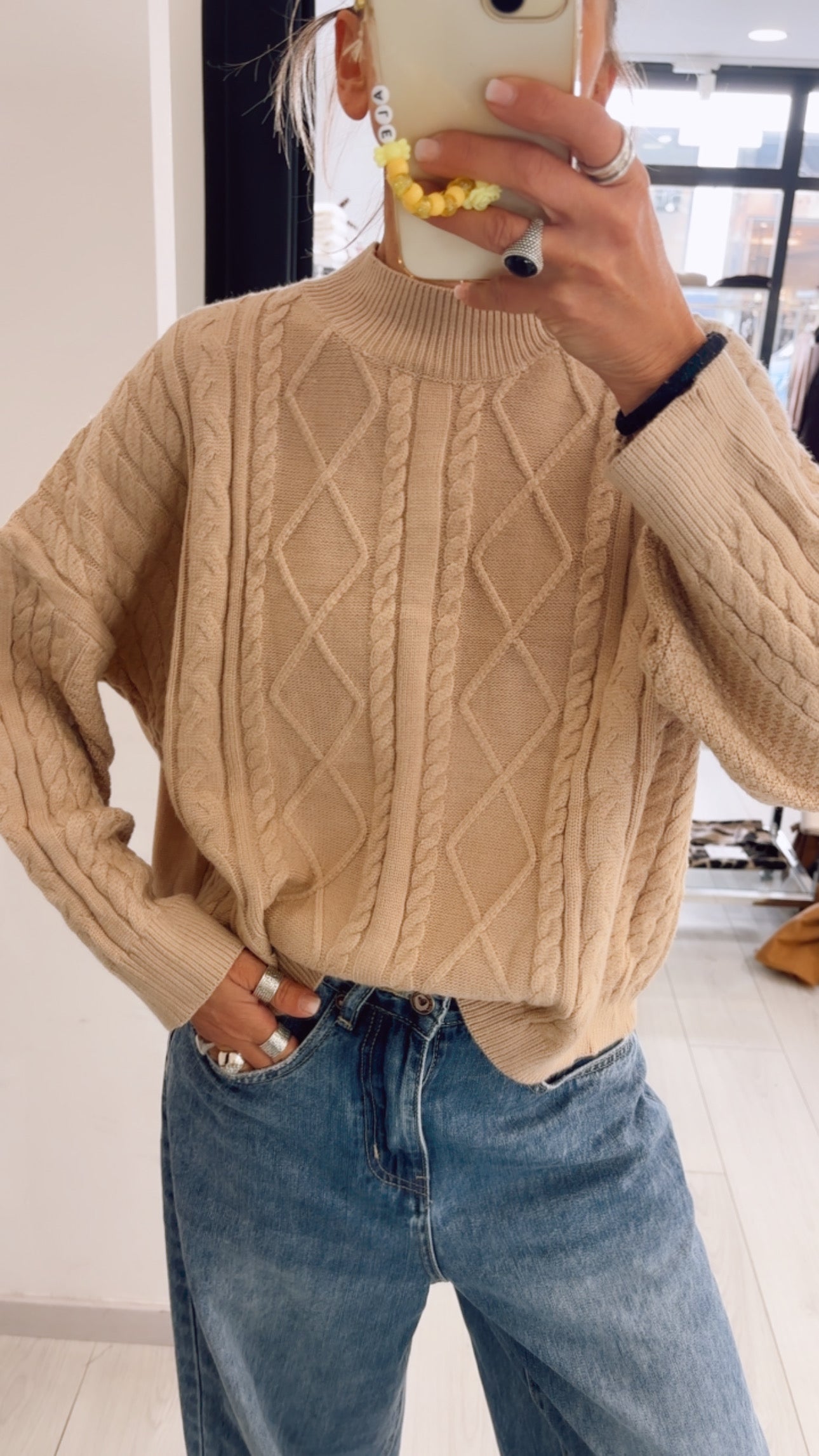 MAGLIA TRECCE OVER