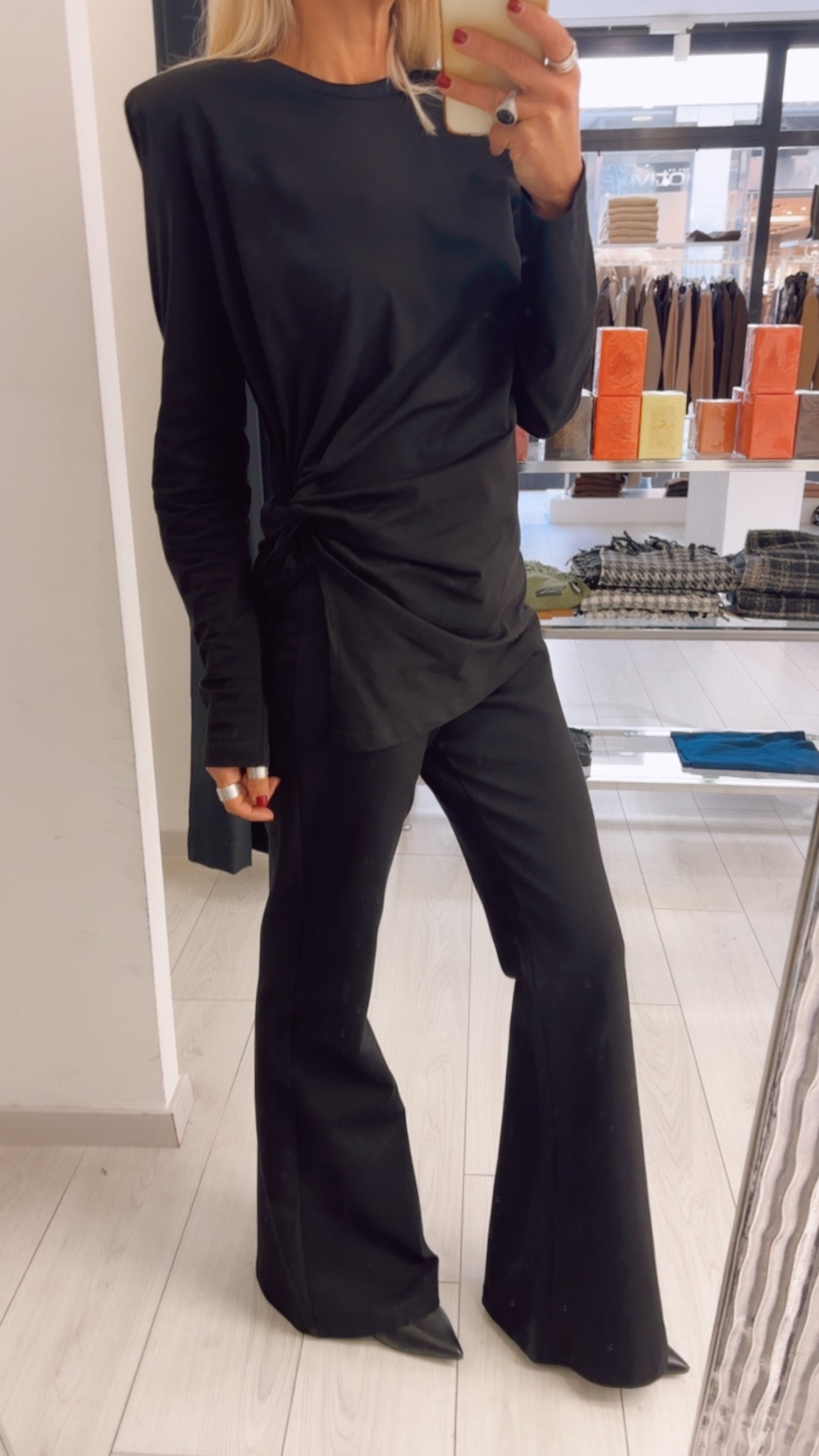 PANTALONE ZAMPA IN PUNTO MILANO