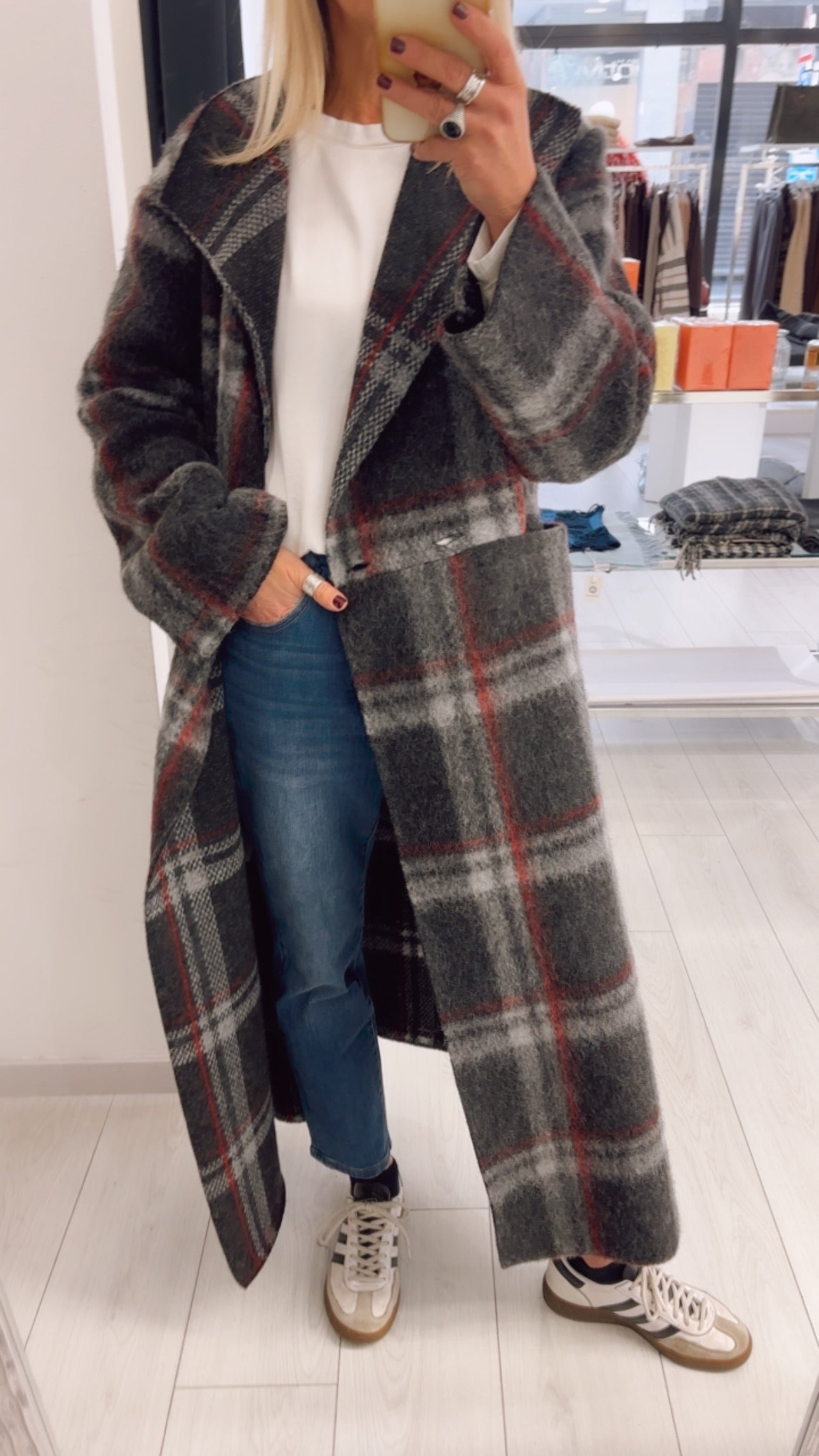 CAPPOTTO CHECK IN LANA COTTA