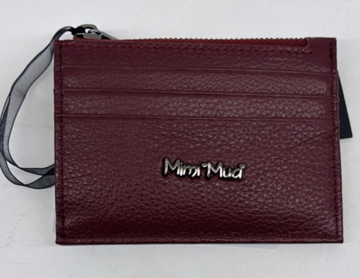 PORTACARTE IN PELLE CON ZIP