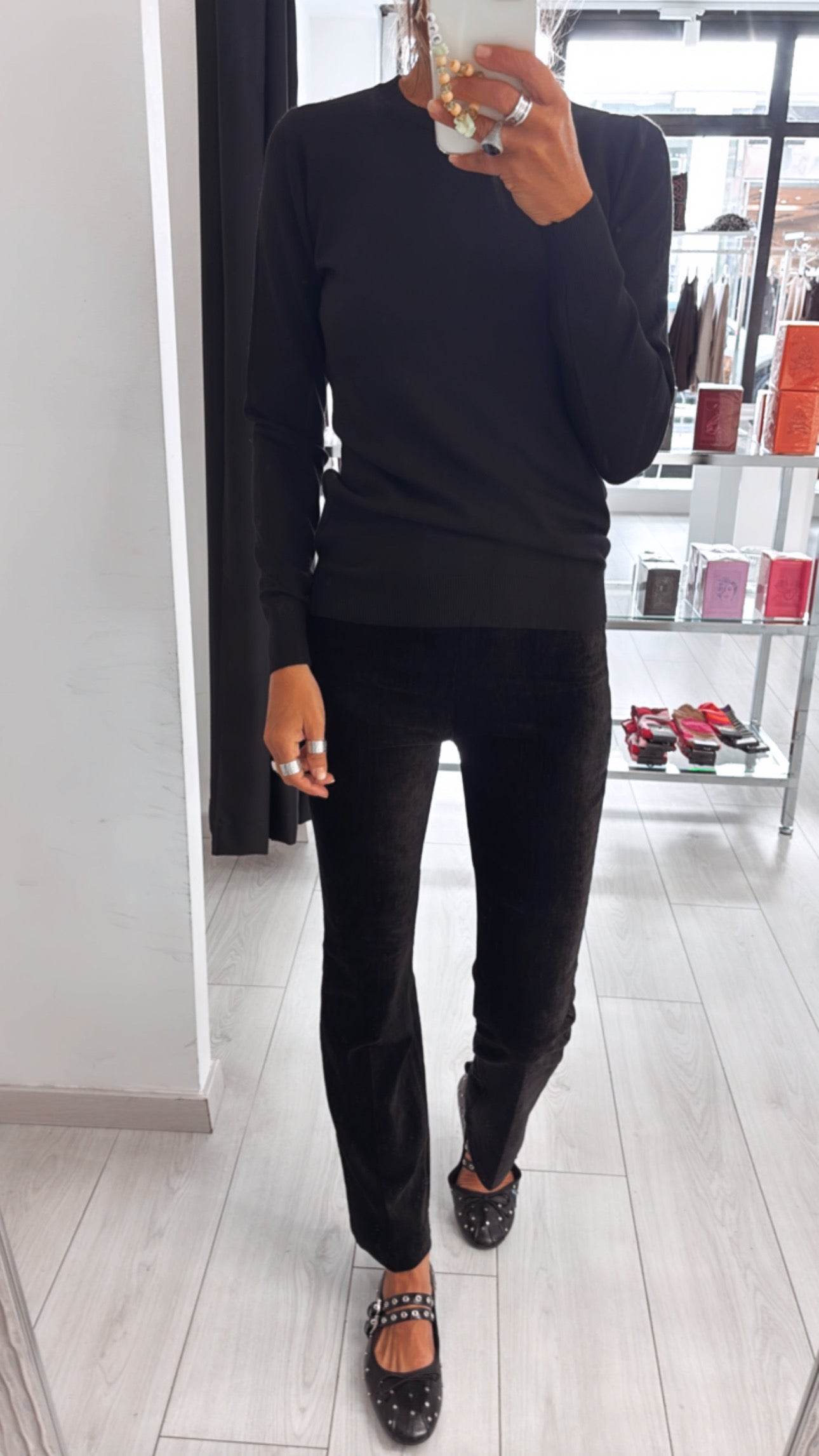 PANTALONE TROMBETTA IN VELLUTO