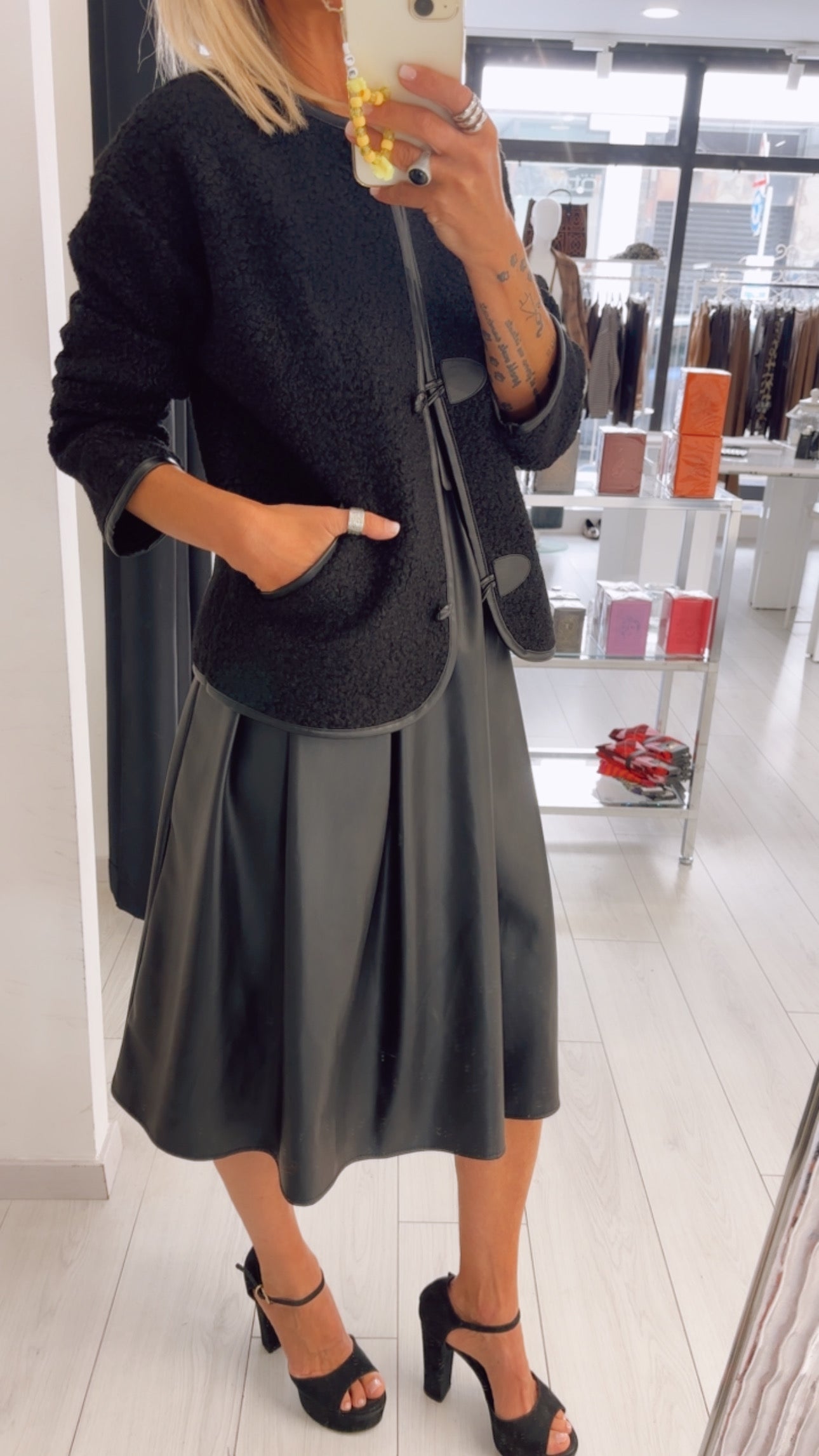ABITO MIDI ECOPELLE