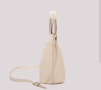 BORSA SHOPPING CON MANICO INTRECCIATO