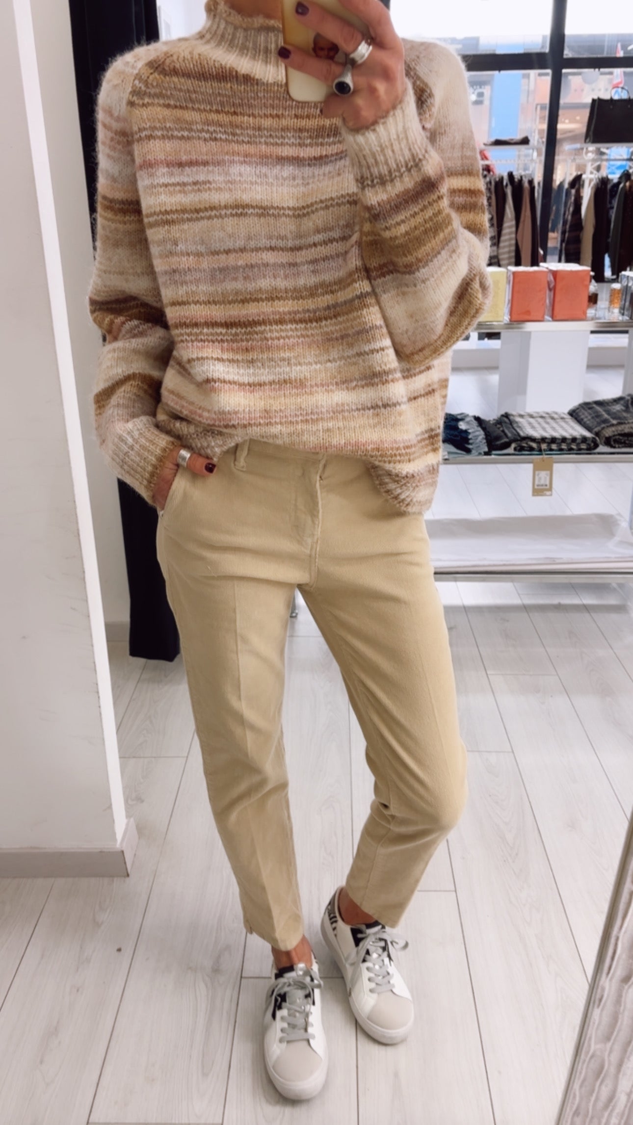 CHINO SLIM IN VELLUTO