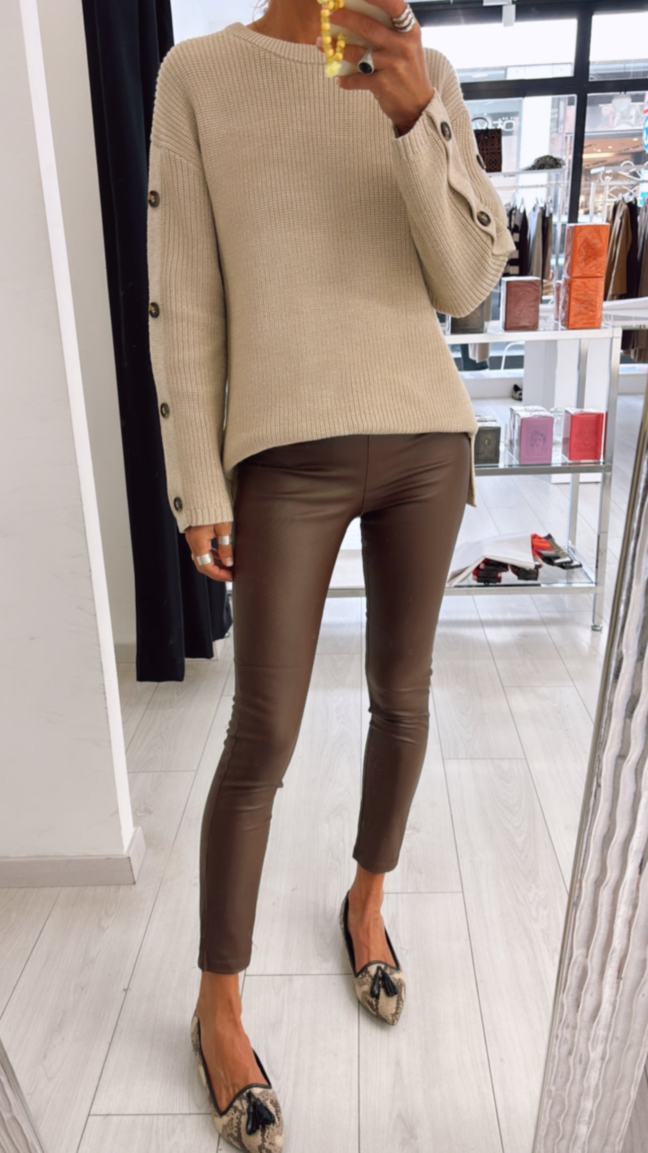 Leggins ecopelle