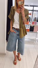 CAMICIA COULISSE IN LINO