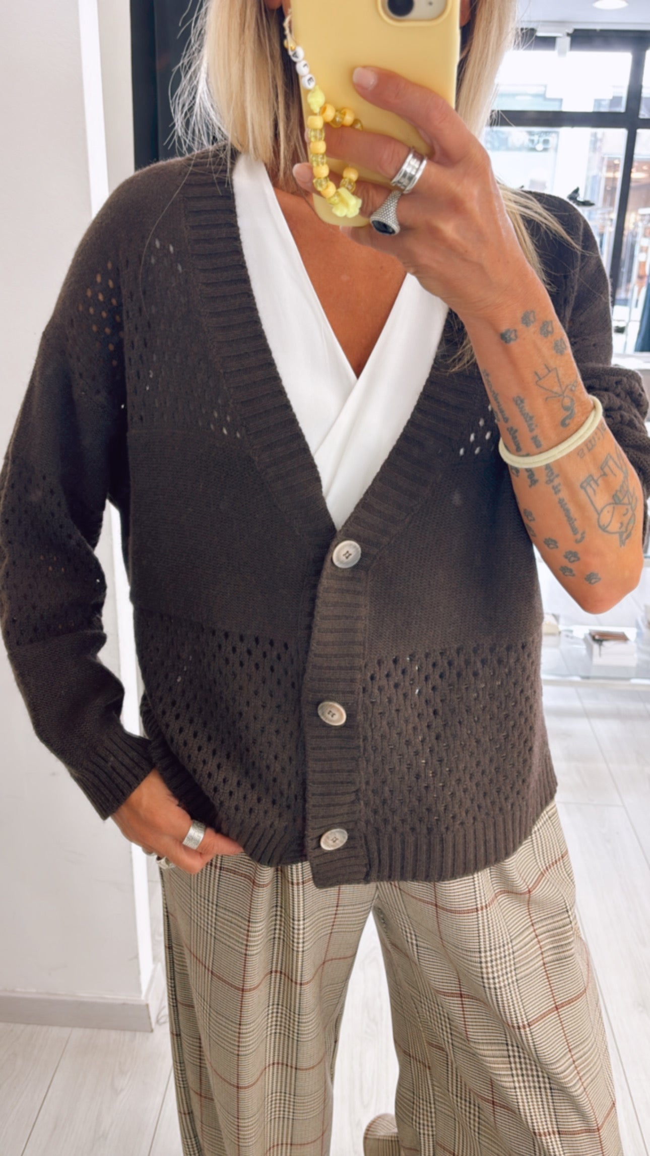 CARDIGAN TRAFORATO