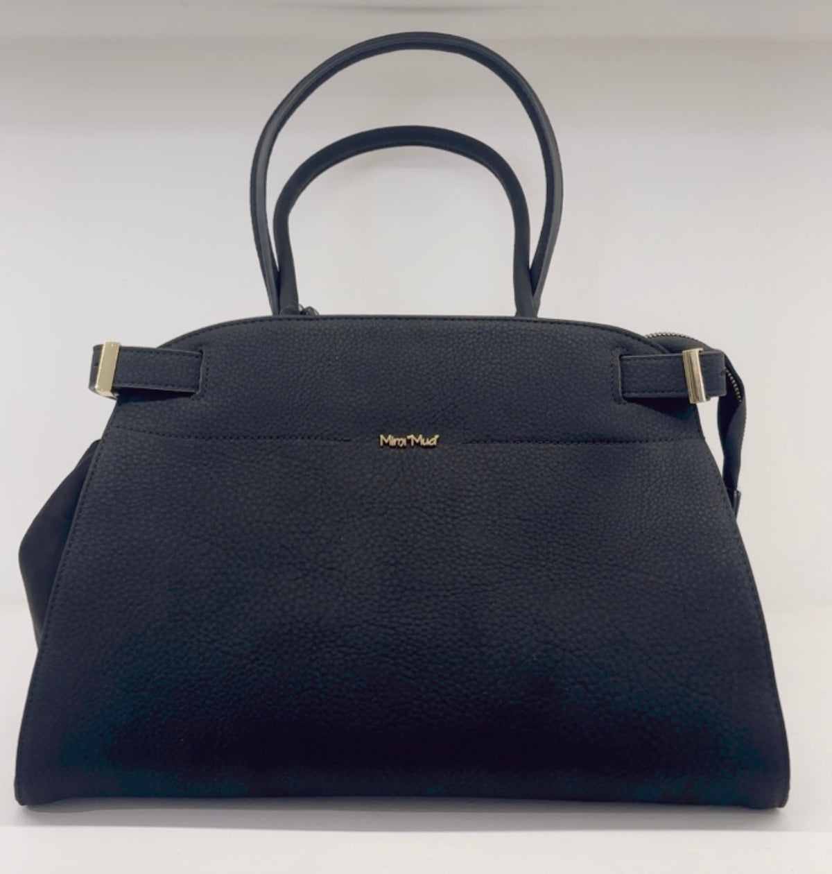 BORSA CON FIANCHI EFFETTO CAMOSCIO