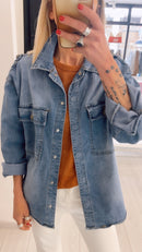 GIACCA DENIM MILITARY