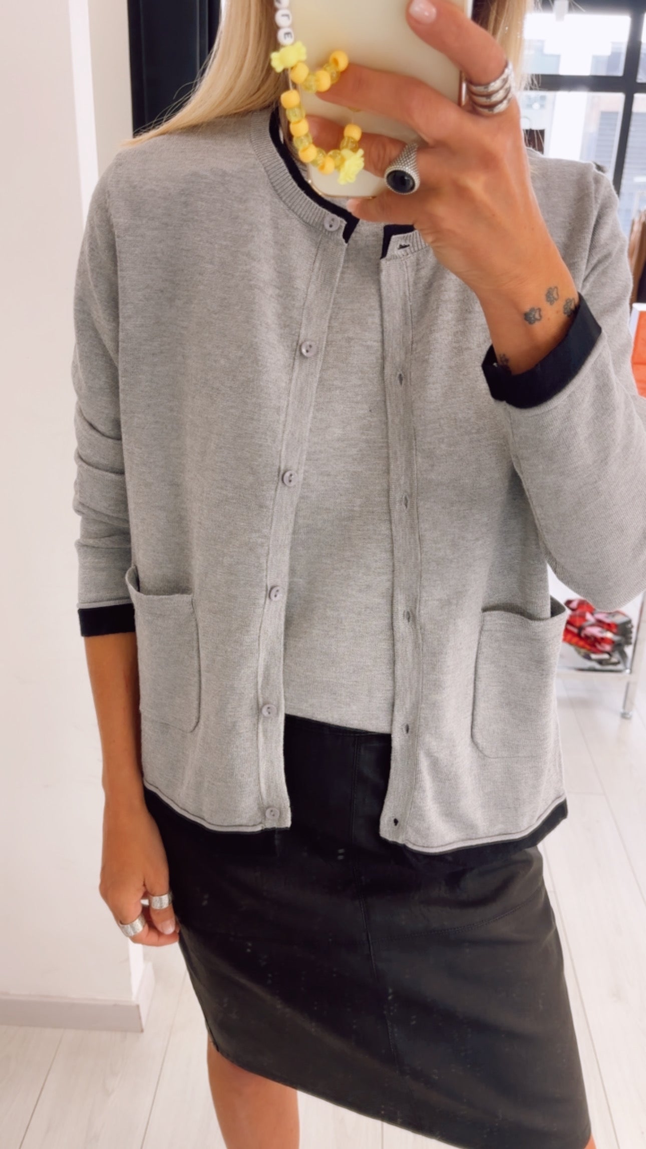 CARDIGAN TASCHE