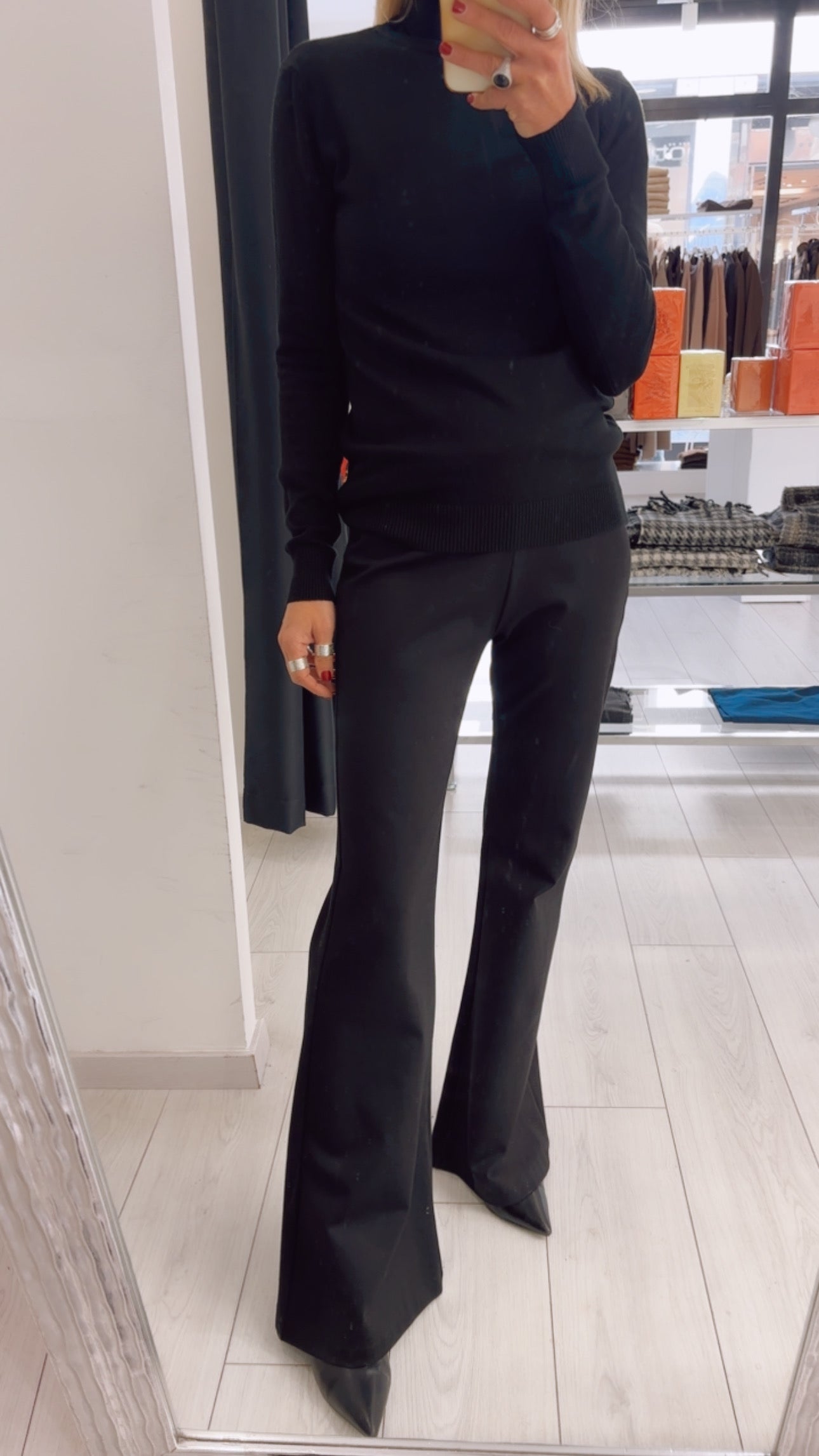 PANTALONE ZAMPA IN PUNTO MILANO