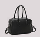 BORSA A SPALLA CON TRE ZIP E BORSINA IN MINIATURA