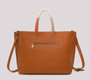 BORSA SHOPPING CON MANICO INTRECCIATO