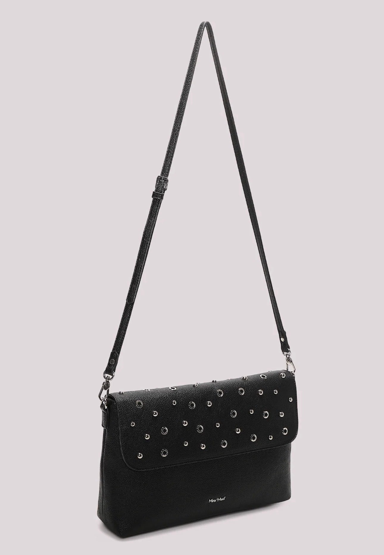 BORSA A BUSTA CON BORCHIE E OCCHIELLI