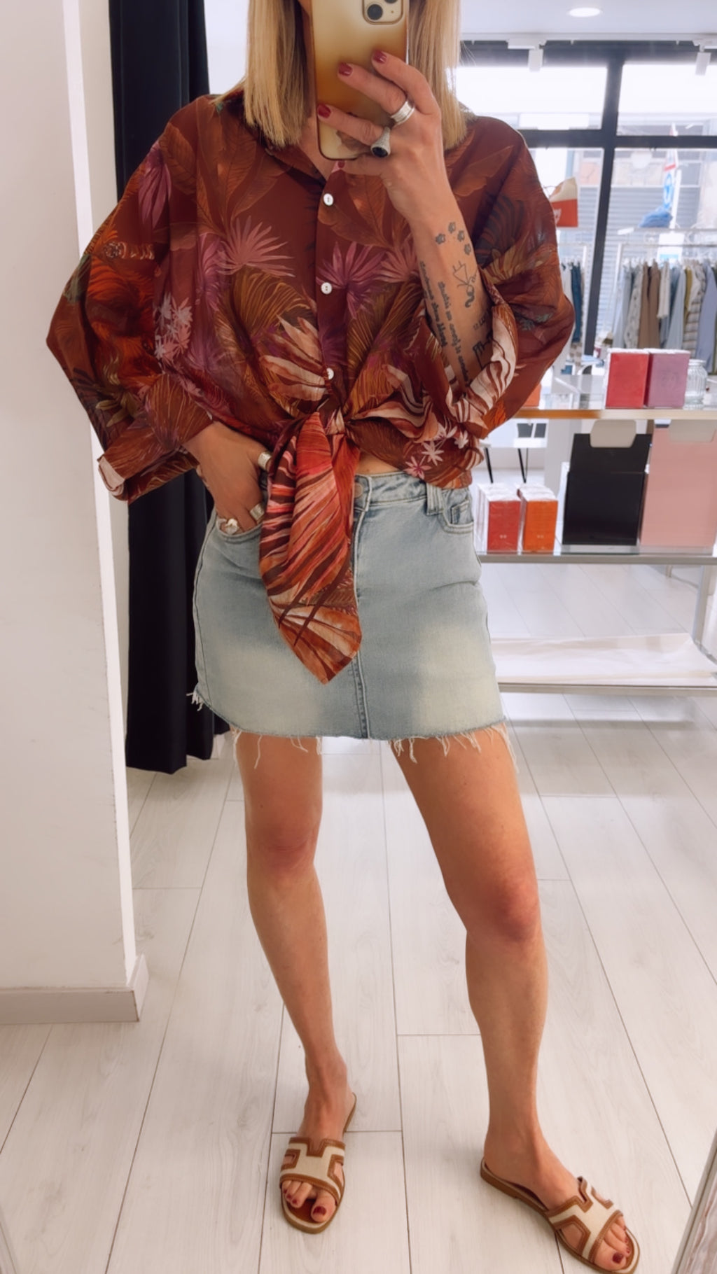 MINIGONNA IN DENIM
