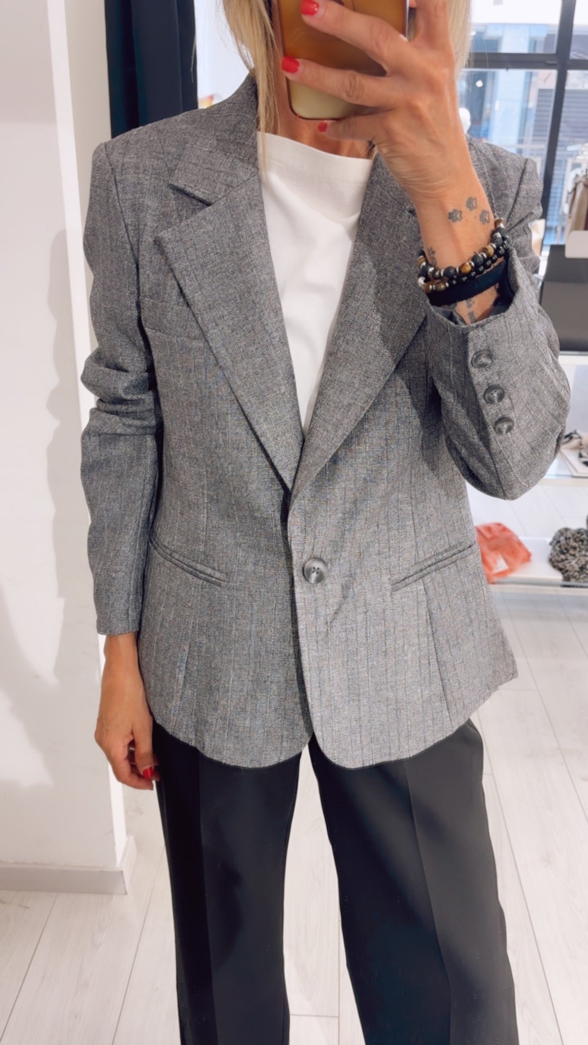 GIACCA GESSATA LUREX